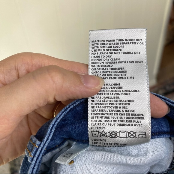 L'AGENCE Jeans Margot High Rise Ankle Skinny Womens Size 23 Light Vintage Wash - Picture 14 of 14